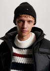 Tommy Hilfiger Essential Flag Beanie, Black