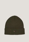 Tommy Hilfiger Essential Flag Beanie, Army Green