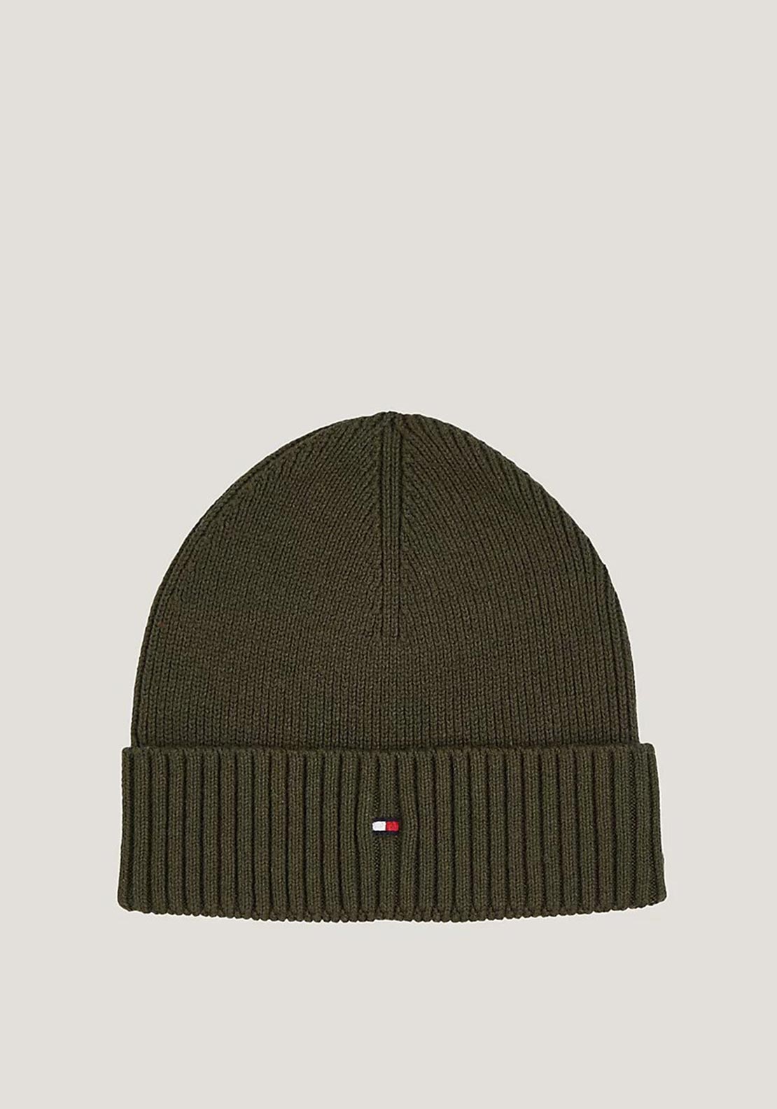Tommy Hilfiger Essential Flag Beanie, Army Green