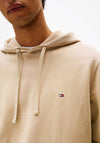 Tommy Hilfiger Essential Flag Embroidery Hoodie, Sand