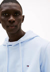 Tommy Hilfiger Essential Flag Embroidery Hoodie, Sky Blue