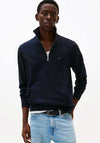 Tommy Hilfiger Essential Flag Quarter Zip Sweatshirt, Desert Sky