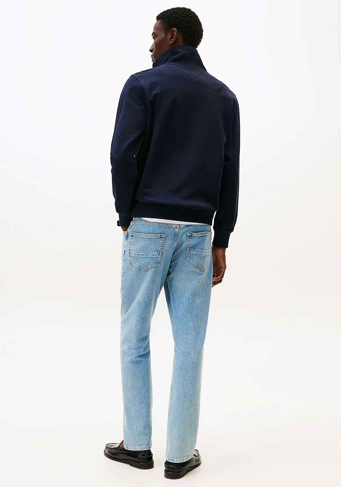 Tommy Hilfiger Essential Flag Quarter Zip Sweatshirt, Desert Sky