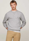 Tommy Hilfiger Essential Fleece Crew Neck Sweatshirt, Medium Grey Heather
