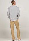 Tommy Hilfiger Essential Fleece Crew Neck Sweatshirt, Medium Grey Heather