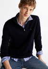 Tommy Hilfiger Essential Quarter Zip Sweater, Navy