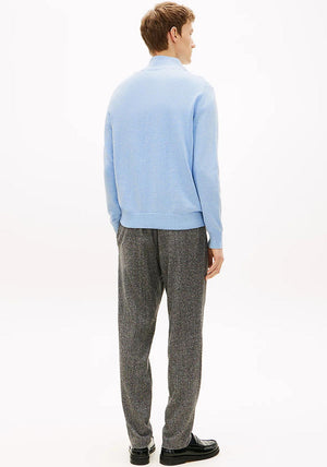 Tommy Hilfiger Essential Quarter Zip Sweater, Vessel Blue Heather