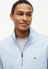 Tommy Hilfiger Essential Quarter Zip Sweatshirt, Breezy Blue