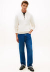 Tommy Hilfiger Essential Quarter Zip Sweatshirt, Ivory