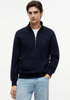 Tommy Hilfiger Essential Quarter Zip Sweatshirt, Navy