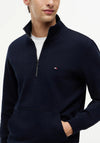 Tommy Hilfiger Essential Quarter Zip Sweatshirt, Navy