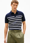 Tommy Hilfiger Essential Stripe Knit Polo Shirt, Navy