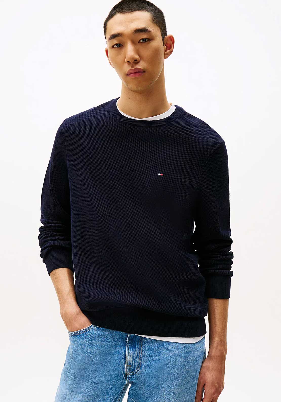 Tommy Hilfiger Textured Knit Sweater, Navy