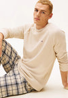 Tommy Hilfiger Essential Waffle Knit Flannel Pyjama Set, Beige Multi