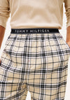 Tommy Hilfiger Essential Waffle Knit Flannel Pyjama Set, Beige Multi