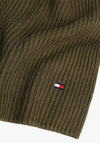 Tommy Hilfiger Flag Embroidered Scarf, Foxhunt Green