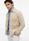 Tommy Hilfiger Flag Embroidery Overshirt, Beige