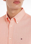 Tommy Hilfiger Flex Dobby Shirt, Peach Dusk