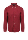 Tommy Hilfiger Flex Flag Embroidery Logo Shirt, Wine