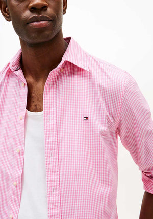 Tommy Hilfiger Flex Gingham Poplin Shirt, Pink