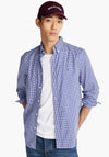 Tommy Hilfiger Flex Gingham Poplin Shirt, Wedge Blue