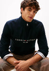 Tommy Hilfiger Flex Logo Half Zip Sweatshirt, Navy