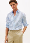 Tommy Hilfiger Flex Poplin Bold Stripe Shirt, Sweet Blue