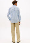 Tommy Hilfiger Flex Poplin Bold Stripe Shirt, Sweet Blue