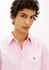 Tommy Hilfiger Flex Poplin Gingham Shirt, Pink