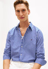Tommy Hilfiger Flex Poplin Gingham Shirt, Wedge Blue
