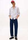 Tommy Hilfiger Flex Stripe Poplin Shirt, White & Black