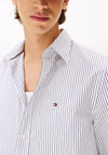 Tommy Hilfiger Flex Stripe Poplin Shirt, White & Black