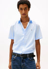 Tommy Hilfiger Flex Poplin Short Sleeve Shirt, Sweet Blue