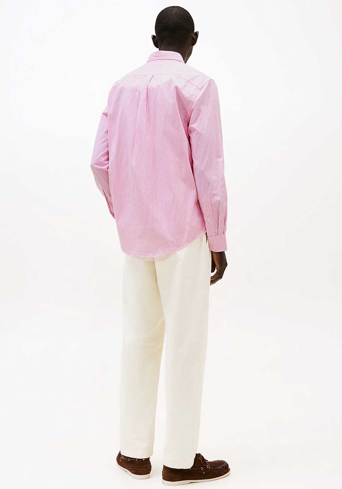 Tommy Hilfiger Flex Stripe Poplin Shirt, Classic Pink