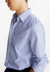 Tommy Hilfiger Flex Stripe Poplin Shirt, Wedge Blue