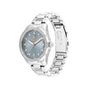 Tommy Hilfiger Ladies Grey Blue Dial Watch, Silver