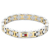 Tommy Hilfiger Men’s H Link Bracelet, Silver & Gold