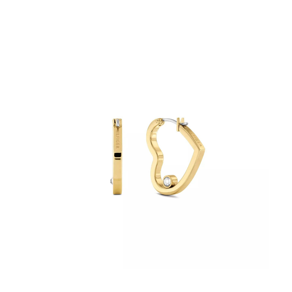 Tommy Hilfiger Heart Earrings, Gold