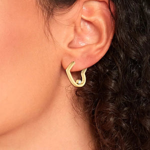 Tommy Hilfiger Heart Earrings, Gold