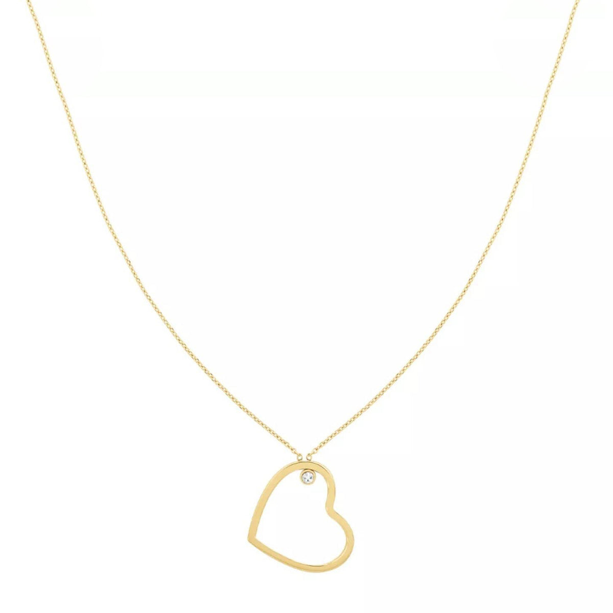 Tommy Hilfiger Heart Necklace, Gold