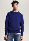 Tommy Hilfiger Heathered Knit Cashmere Sweater, Twilight Lapis