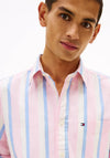 Tommy Hilfiger Heritage Oxford Icon Stripe Shirt, Pink Multi