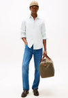 Tommy Hilfiger Heritage Stripe Oxford Shirt, Green & White