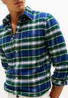 Tommy Hilfiger Hero Tartan Flannel Shirt, Ornamental Green