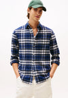 Tommy Hilfiger Hero Tartan Flannel Shirt, Preppy Navy