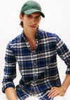 Tommy Hilfiger Hero Tartan Flannel Shirt, Preppy Navy
