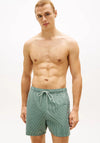 Tommy Hilfiger Ithaca Stripe Swim Shorts, Mint Green & Army Green