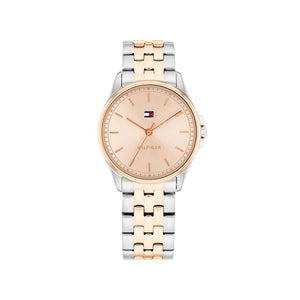 Tommy Hifiger Ladies Jade Watch, Rose Gold & Silver