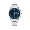 Tommy Hilfiger Men’s Kane Watch, Silver & Blue