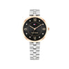 Tommy Hilfiger Ladies Ella Watch, Silver & Black